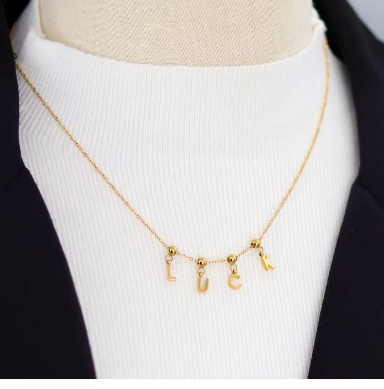 DIY necklace numbers and letters