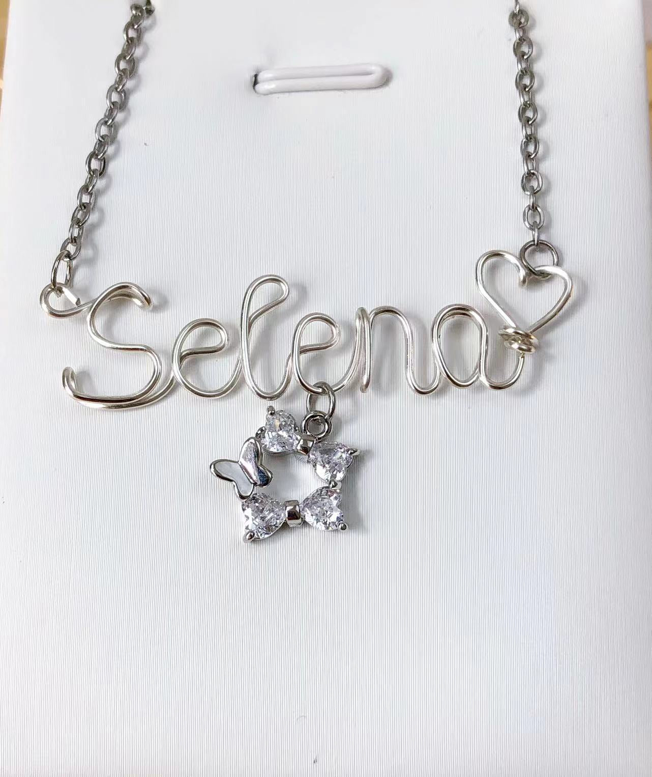 【🔥 HOT 🔥】Handmade Custom Name Necklace with Heart